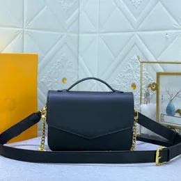 High-End Designer Women's Luxurys Crossbody Bag med kedjans avtagbar rem Justerbara axelväskor Pures M22952