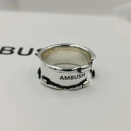 Ambush Ring S925 Sterling Silver Ring används som en liten industriell varumärkesgåva för män och kvinnor på alla hjärtans dag 221011281S