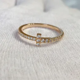 2023 Luxury quality charm punk band ring with diamond in two colors plated v gold material have box stamp PS7916A2364