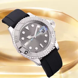 Reloj Hombre Man Yacht 시계는 어두운 회색 다이얼 시계 패션 새로운 스틸 로즈 골드 비즈니스 손목 시계 자동 기계식 2813 운동 디자이너 시계