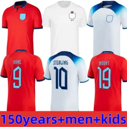 Englands Soccer Jersey 150 Rok 23 23 rocznica Kane Sterling Rashford Sancho Grealish Mount Foden Englands Football Shirt 2023 Bellingham Men Men Mundur