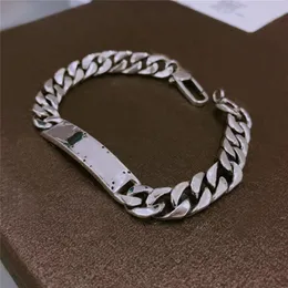 2021 Bracciale a catena con teschio in acciaio al titanio moda 17 cm 18 5 cm per braccialetti amanti con scatola regalo al dettaglio Disponibile SL011334S