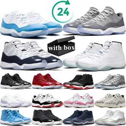 مع Box 11s كرة السلة أحذية الرجال نساء بارد رمادي كاب داكن البحرية 11 أسطورة بلاتين بلاتين الحذاء الرياضي المربى