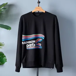 Tasarımcı Sonbahar ve Kış Moda Yüksek Sokak Gezileri Pamuk Sweatshirt Pullover Hoodie Nefes Alabilir Hoodie Mektup Çizgili Desenli Erkekler ve Erkekler İçin