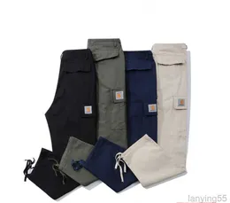 2683 Pantaloni da uomo North American High Street Brand Carhart Puro cotone a quadri a cinque punti Tuta multitasche Design ampio66ssX6YV