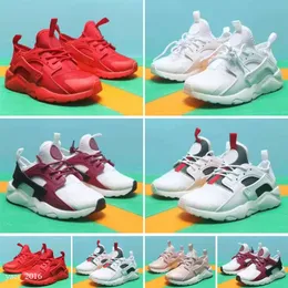 The New 2021 Huarache Kids Shoes Black Red White Sports Trainer Trainer Surface Surface Sports Switch Sneakers Black318C