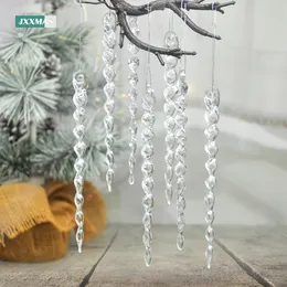 Inne imprezy imprezowe 12PCS Symulacja Bożego Narodzenia Ice Xmas Pendant Produkt Fałszywe sopa lodowa dekoracja navidad 13cm 230915