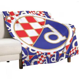 ブランケットMaskimir HrvatskaのDinamo Zagrebクロアチアのサッカー投げ毛布装飾的なソファベッドファッショナブル