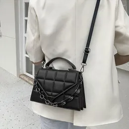 Hoeden Dames schoudertassen met flap Mode kwaliteit Pu lederen portemonnees en handtassen Klassieke vrouwelijke crossbody tas