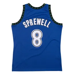 Genähte Basketballtrikots Nr. 8 Latrell Sprewell 2003–04 Mesh Hardwoods klassisches Retro-Trikot Herren Damen Jugend S-6XL