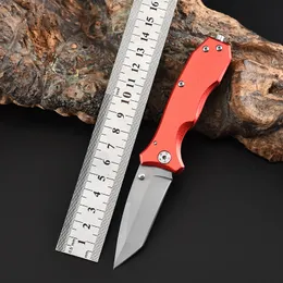 Small rostfritt stål fällande kniv utomhus fick camping blad Utility knivar edc cutter röd