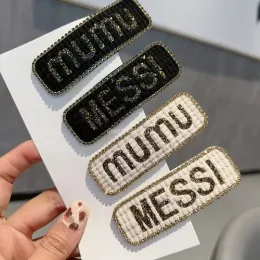 Fermagli per capelli di design in metallo con strass lucidi in stile coreano per ragazza Moda semplice forcine per ragazze Accessori per capelli gioielli