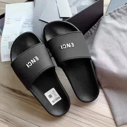 2023 Лето новые сандалии дизайнерские тапочки мужские слайды женские слайды бежевые черные 3D двойные тапочки для бассейна с буквой B Париж резиновая обувь с коробкой бесплатная доставка