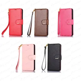 مصمم Lychee Grain Flower Letter Case for iPhone 15 14 13 12 11 Pro Max X XS XR Pu Leather Purnrin