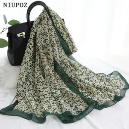 Szaliki kobiety faulard mały kwiat elegancki szyfon chustka szalik letni podróż przeciwsłoneczna cienki hidżab szal 230915