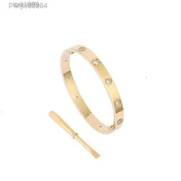 Gioielli di lusso famosi designer di marca Bracciale amore con cacciavite a vite Bracciale in acciaio inossidabile 316l placcato oro 18k Bracciale per amanti 1y4qv Fortuna