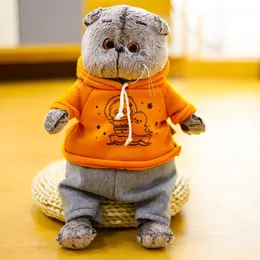 Plüschpuppen 25 35 cm Basik Katze Basic graue Katzen Spielzeug Kinder Kissen gefüllt Enfant Plushie Geburtstagsgeschenke für Kinder 230915