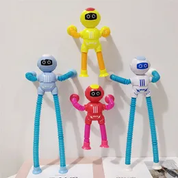 Telescopic POP Tube Suction Cup Toy Astronaut Fidget Toys Tubes Versatile Modelling Stretching Sensory Decompression Toys for Girls Boys