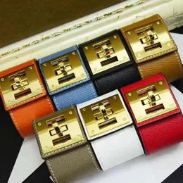 Hochwertiger Kupfer-Leder-Armreif, Designer-Armband aus 925er Sterlingsilber für Damen und Herren, Gold-Luxusschmuck, Bettelarmband mit Original-Bo191x