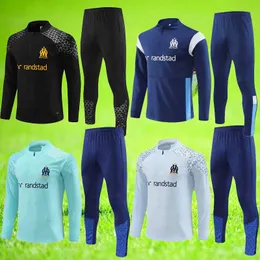 2023 2024 OM maillot MarseilleE Survetement chandal tracksuits training suit jacket kids boy kit jogging NDIAYE CUISANCE GUENDOUZI ALEXIS long sleeve pants