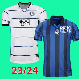 Atalanta FC Soccer Jerseys Lookman 2023 2024 Muriel Ilicic de Roon Duvan Ata BC Bergamasca Maglia da Calcio Men Kit Kit 23 24 Boga Futebol Uniformes