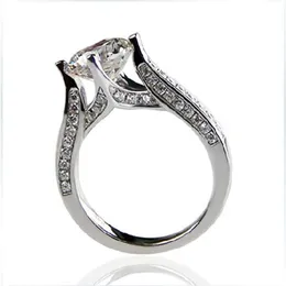 Положительный результат теста 2 карата 8 мм D-E кольцо с бриллиантом из муассанита из стерлингового серебра 925 пробы, обручальное кольцо для женщин322l