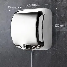 Suszarka ręczna toaleta Automatyczne montowane na ścianie czujnik Inteligentny indukcyjny elektryczny elektryczny