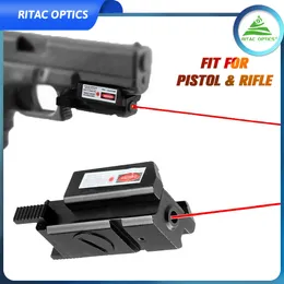 RITAC OPTICS RLS04 20mm 컴팩트 권총 저 프로파일 레드 레이저 광경/피카 티니 레일
