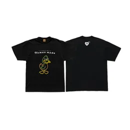Japanische, trendige Marke Human Made Herren-Designer-T-Shirts, locker sitzendes, kurzärmliges T-Shirt mit Schwefel-Baumwolle, Eisbär-Ente, niedliches Tier-Buchstaben-Druck-T-Shirt c6