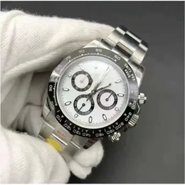 Automatic Rolaxes Watch Clean chronograph dial Factory white supplier 116520 sapphire 904 Steel 40mm CAL.4130 Mechanical Movemen L