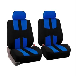 4pcs Universal Car Seat Cover 전체 세트 모든 계절을위한 전체 세트 자동 인테리어 액세서리 자동차 스타일 레드 블루 베이지 색 회색 4 색상 1285i