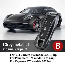 Bilnyckel för Porsche Macan Boxster Cayman Panamera 718 911 TAYCAN CAR KEY CASE KEYLESS COVING KEAL CALL CAR Accessories Protective C283Z