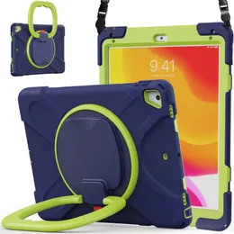 Hybrid Silicone Hard tablet Case With Stand Holder Shoulder strap for ipad 10.2