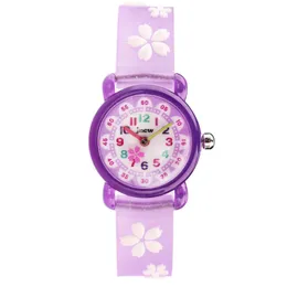 Jnew Brand Quartz Childrens Watch Loverly Cartoon Boys Girls Watches Silicone Band Candy Color Wristwatches Cute Childre201H