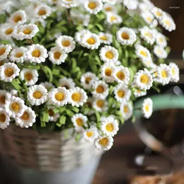 الزهور الزخرفية 5pc/لوت الاصطناعية pe daisy مزيفة gerberas للديكور المنزل باقات الزفاف حديقة الديكور هيدرانج