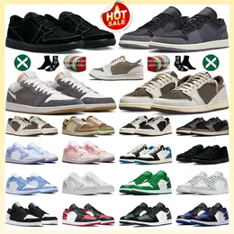 1 1S Düşük Mens Basketbol Ayakkabıları Og Fragment X Cactus Siyah Phantom Craft Inside Out Golf Zeytin Dark Mocha UNC Tavşan Zeytin Kore Gri Yıl Yılı Erkek Kadın Spor ayakkabı