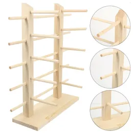 Astucci per gioielli Espositore per occhiali Espositore per occhiali da sole in legno massello Occhiali da sole Occhiali da sole Organizzatore in legno