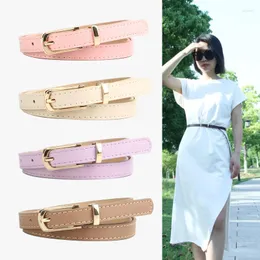 أحزمة SEN على طراز المرأة حزام الصيف الإضافي ثوب متعدد الاستخدامات مع أزياء بسيطة بو رقيقة