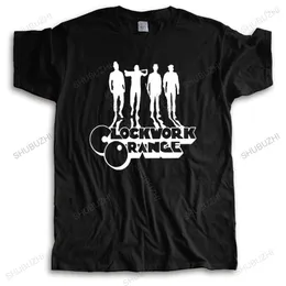 Herr t shirts bomull tshirt män besättning nack toppar Clockwork orange kvinnor unisex tee-shirt casual tees shubuzhi märke t-shirt droppe