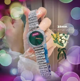 Amanti della moda movimento al quarzo orologio da donna classico stile popolare business ape piccolo quadrante orologio vestito regalo anello di diamanti orologio da polso con bracciale in acciaio inossidabile pregiato