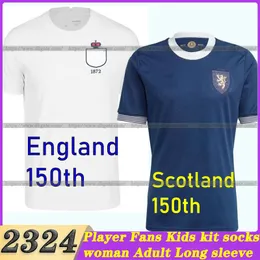 2023 Scozia Inghilterra 150 ° anniversario maglie da calcio 23/24 KANE BELLINGHAM speciali maglie da calcio TIERNEY ADAMS McTominay MCGINN
