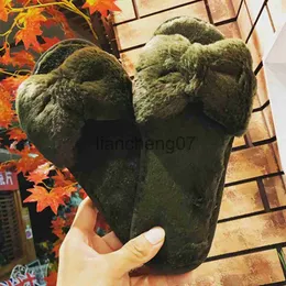 Pantofole Pantofole Per Le Donne Autunno Inverno Caldo Solido Fiocco Nodo Peluche Morbide Pantofole Interni Pavimento Camera Da Letto Scarpe Zapatos Para Mujeres x0916