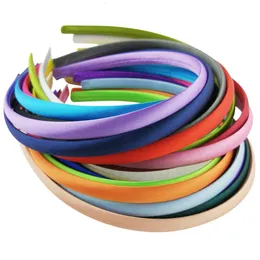 Head Bands 100pcs 10 mm klazstik saten kapalı reçine saç bantları moda plastik kafa bandı kızlar kadın başlık saç aksesuarları h023 230918