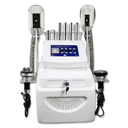 5 I 1 Cryoterapy Cryolipolysis Lipolaser Fat Freeze Ultraljud 40K Cavitation med 2 Cryo Handtag Body Sculpting Viktminskning