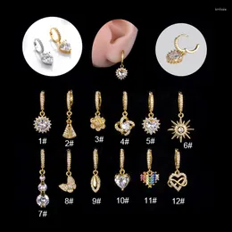 Brincos de argola 1 peça, anéis simples de aço inoxidável com dobradiça, anel de nariz, piercing corporal, lábio, cartilagem, rook