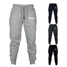 BALR 남자 캐주얼 스웨트 패션 패션 조깅하는 바지 드로 스트링 바지 단색 남성용 힙합 브랜드 봄과 가을 럭셔리 237U