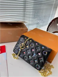 Prawdziwa skórzana torba designerska Wysokiej jakości kobiety łańcuch torebki kuzyn torby na ramię kolorowe torby krzyżowe torebka o wysokiej klasy torebce lady