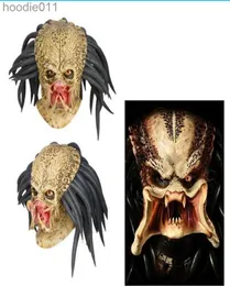 Accessori per costumi Predator Maschera cosplay Costume Casco Puntelli Antenna Halloween Party Horror T200703262B8201963 L230918