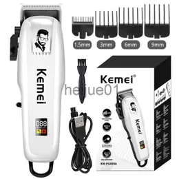 Elektryczne klevers KM-PG809A Regulowane potężne włosy Clipper Electric Hair Trimmer dla mężczyzn Profesjonalny serdeczny maszyna do cięcia włosów x0918