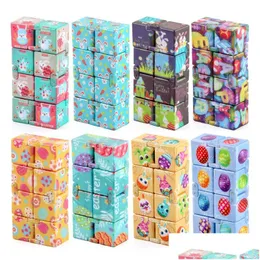 Decompression Toy Infinite Foldable Magic Cube S Puzzle Relief Toys Anxiety Reliever Halloween Christmas Easter Drop Delivery Gifts No Dh3Fx